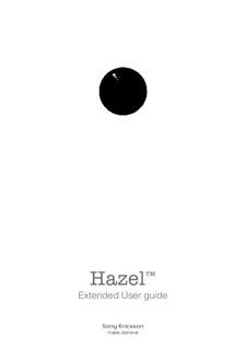 Sony Hazel J20i manual. Smartphone Instructions.